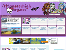 Tablet Screenshot of monsterhighhry.net